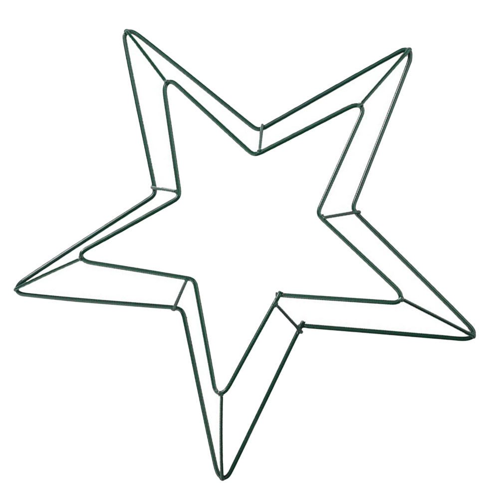 Wreath Form Wire - 35Cm Star Shaped Wreath Frame Diy
