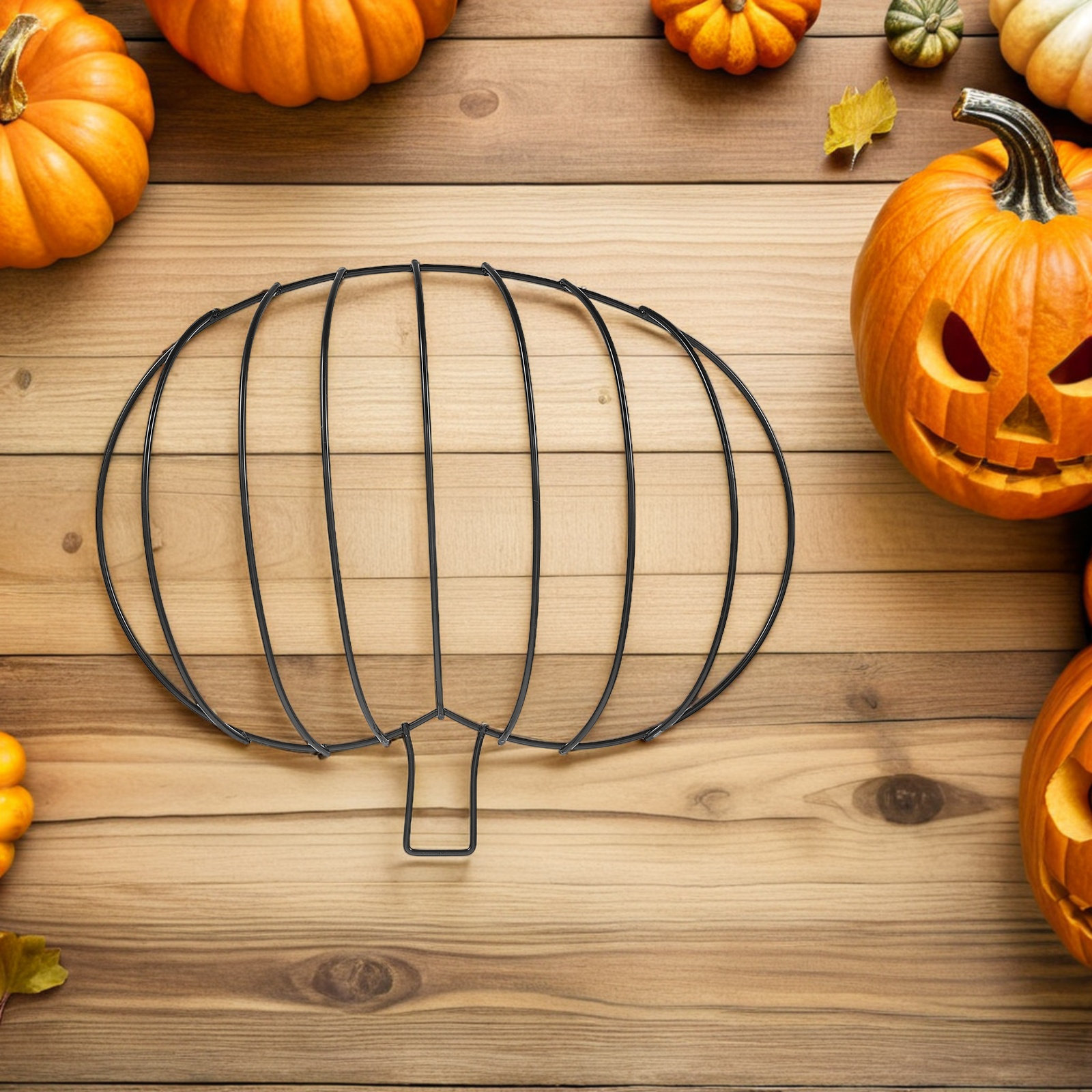 3Pcs Metal Pumpkin Wreath Fram - Wreath Form Wire recension och pris
