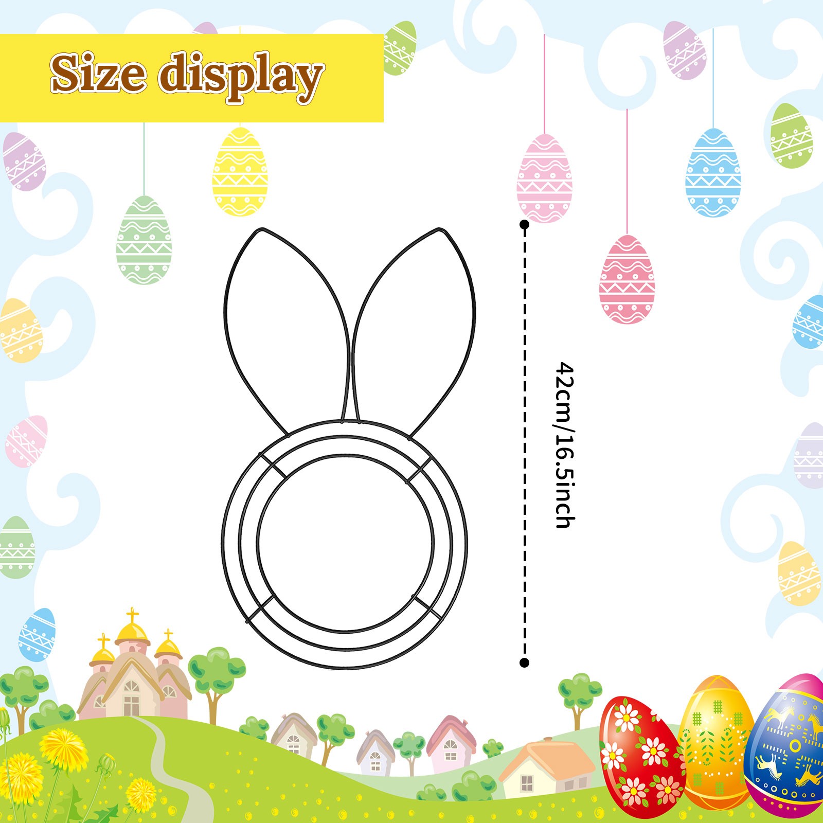 Easter Bunny Shaped Wire Wreat - Wreath Form Wire recension och pris