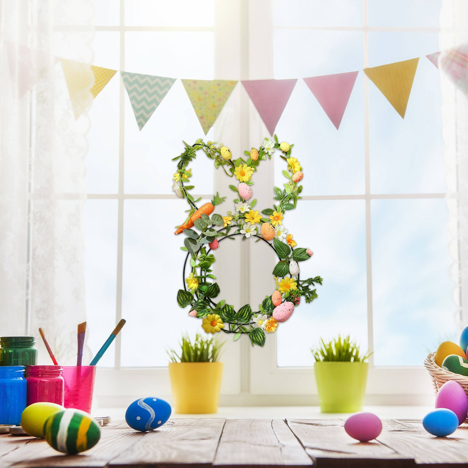 Easter Bunny Shaped Wire Wreat - Wreath Form Wire recension och pris