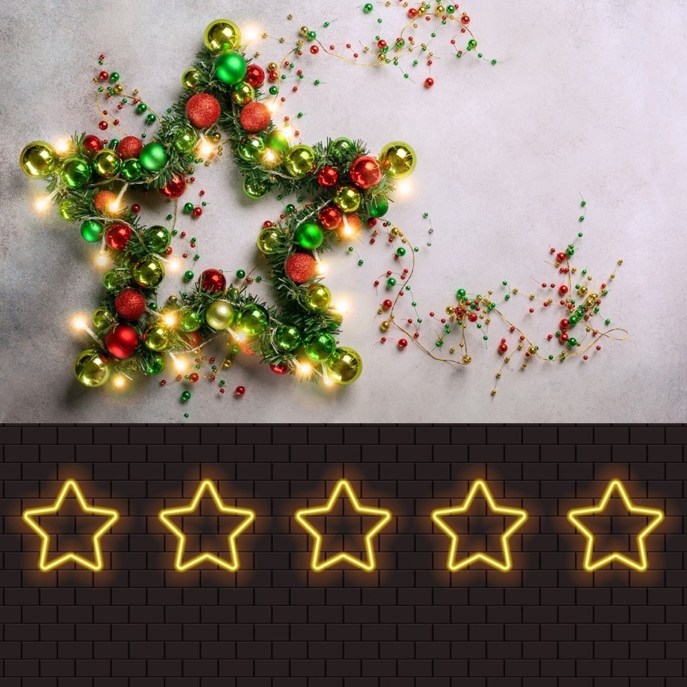 Personalizable Metal Wire Star - Wreath Form Wire recension och pris