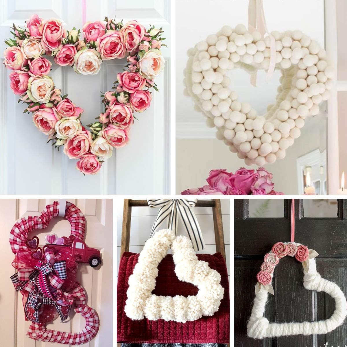 3 Pack Premium Metal Heart  Fo - Wreath Form Wire recension och pris