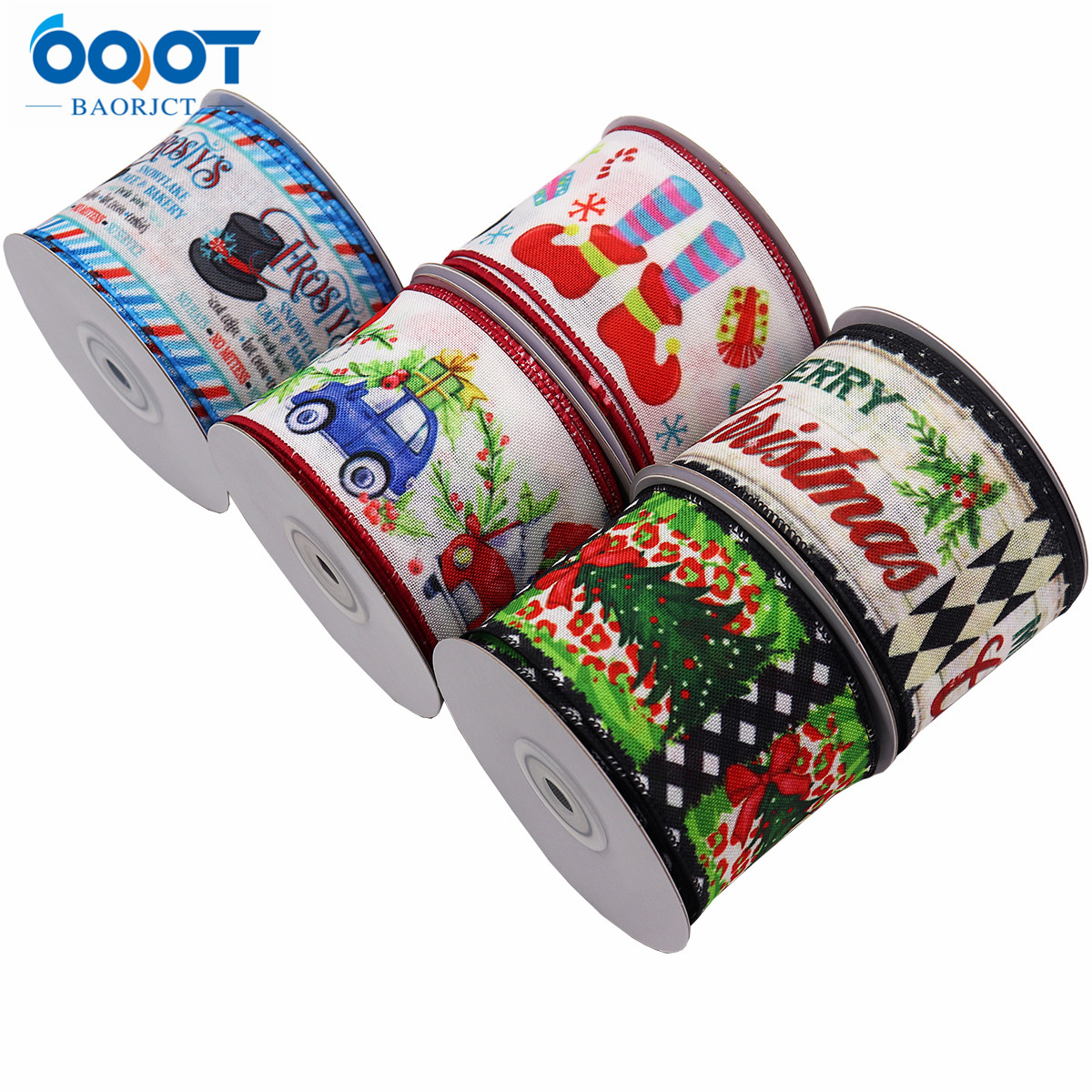 Christmas Wired Edge Ribbons 2 - Wreath Form Wire recension och pris
