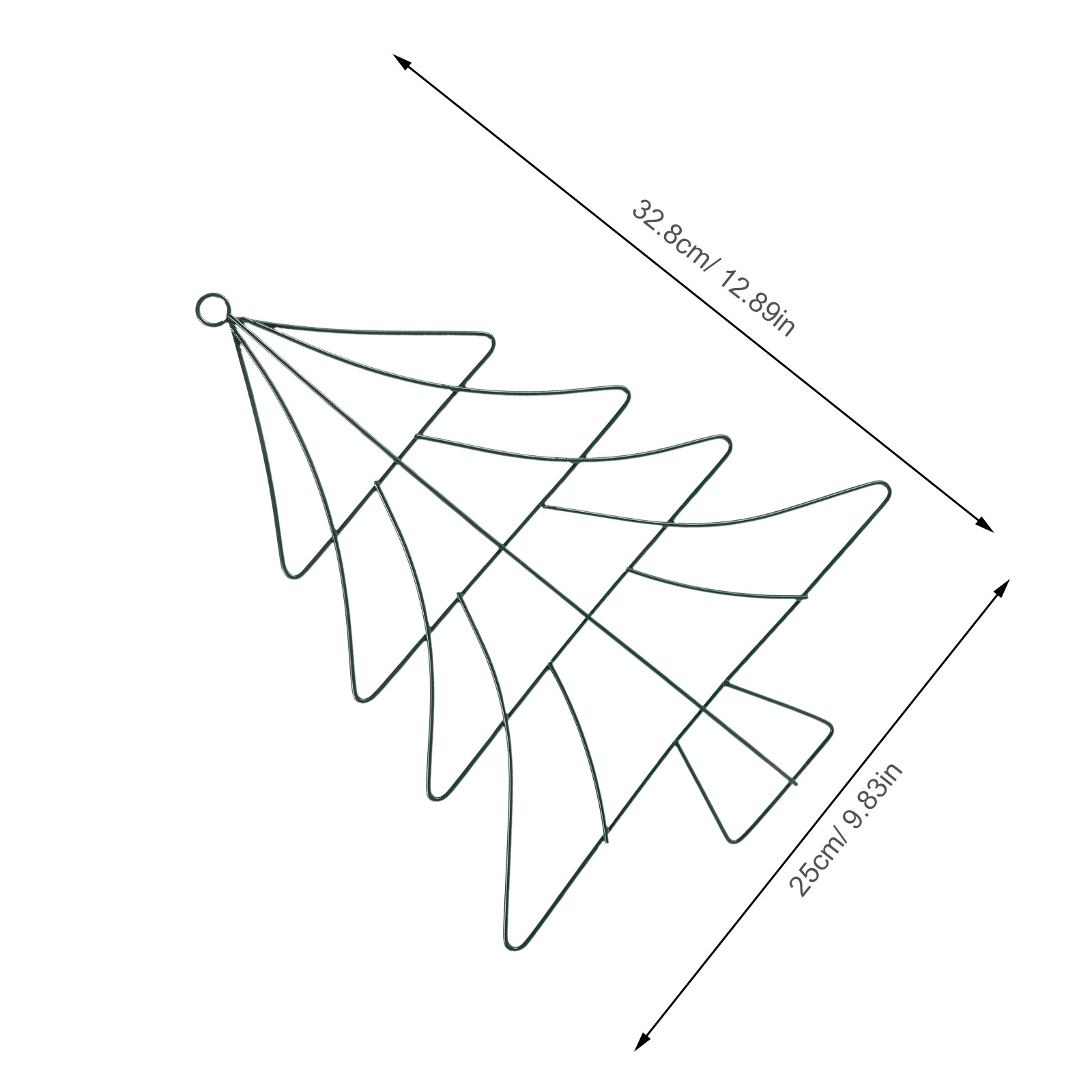 Christmas Tree Shaped Iron Wre - Wreath Form Wire recension och pris