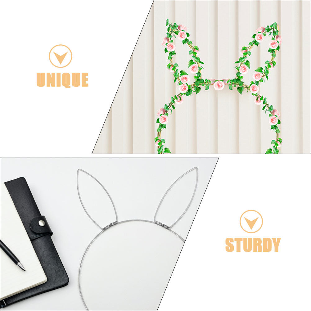2Pcs Bunny Head Wire Wreath Fo - Wreath Form Wire recension och pris