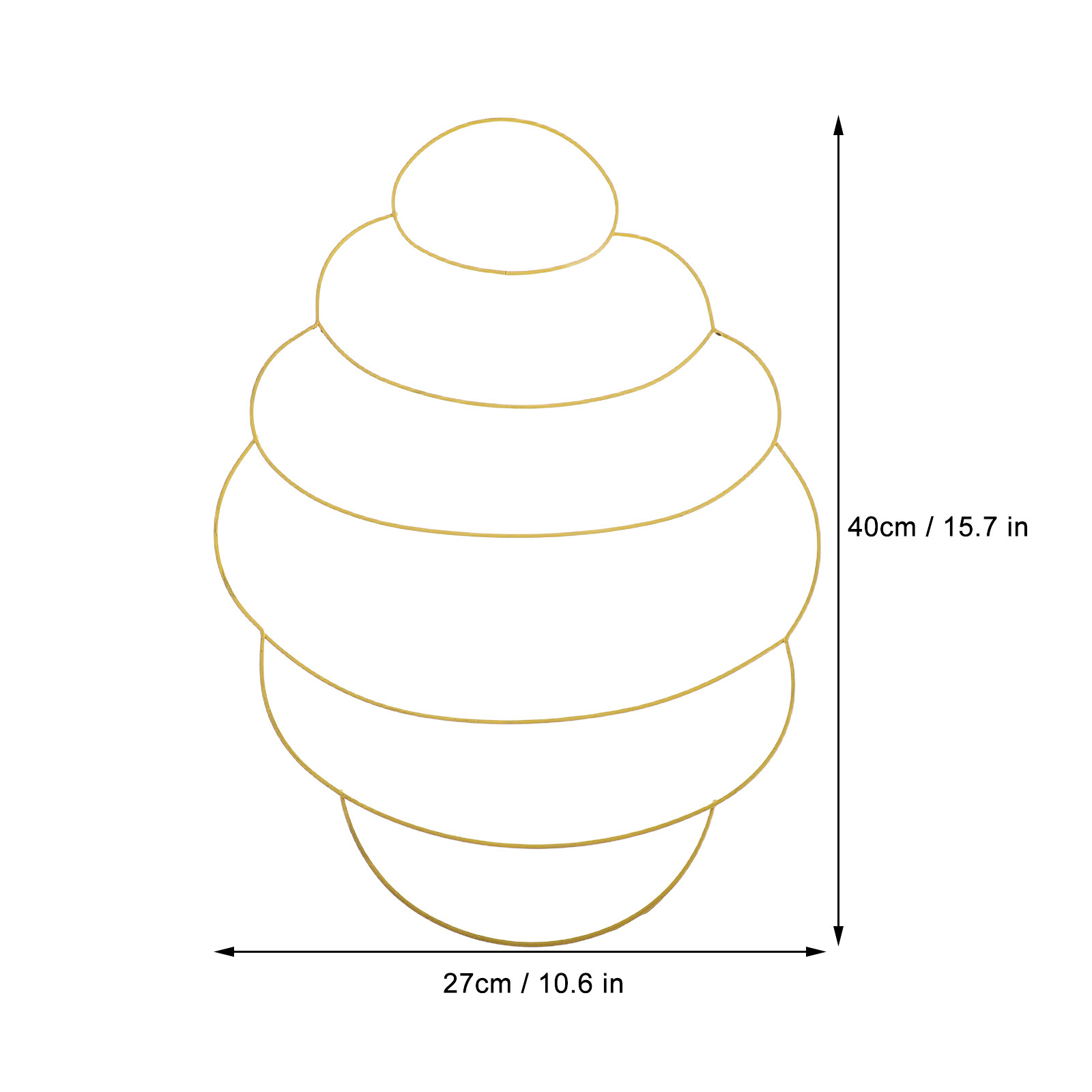 Decorative Metal Beehive Wire  - Wreath Form Wire recension och pris
