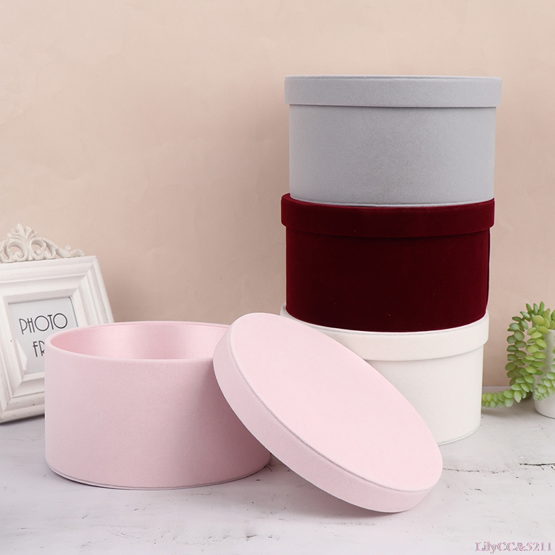 Velvet Round Flowers Box Gift  - Florist Flower Supply recension och pris