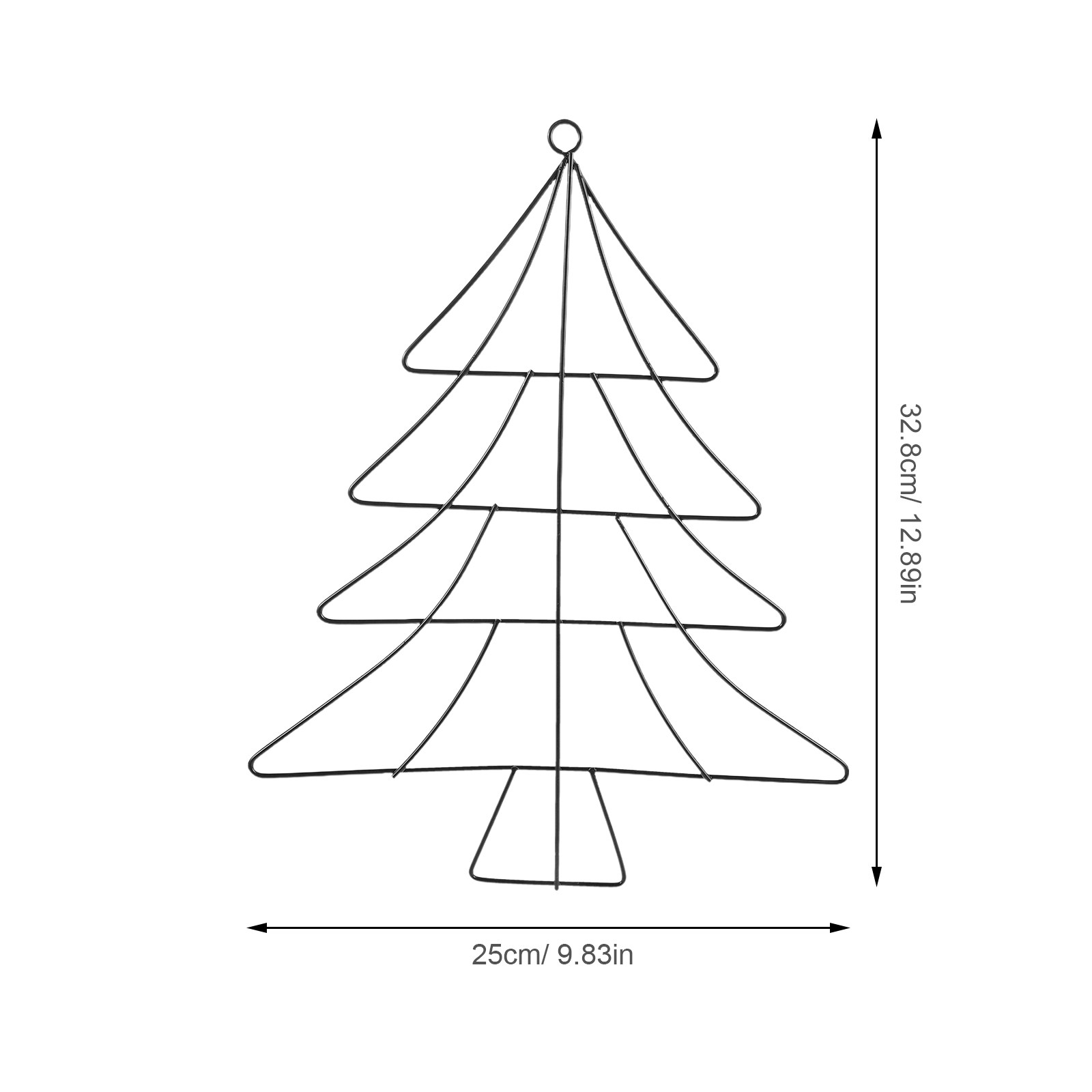 2026 Christmas Tree Shaped Met - Wreath Form Wire recension och pris