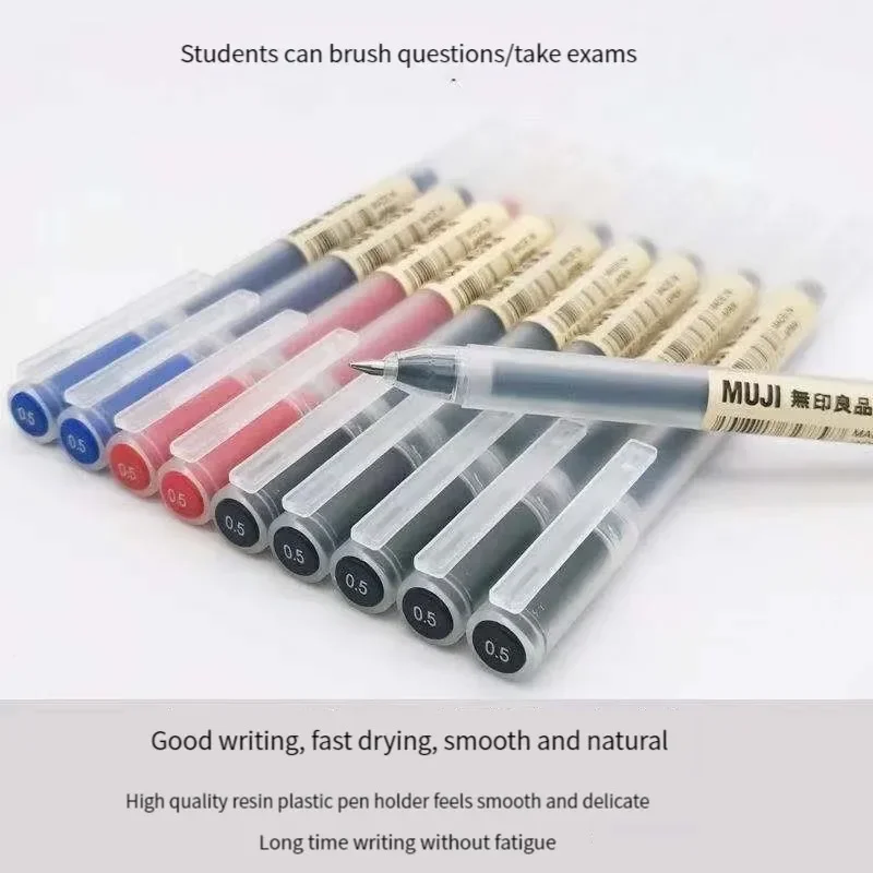 6/8Pcs/Set MUJIs Gel Pen Black - Pentel Pen Energel recension och pris