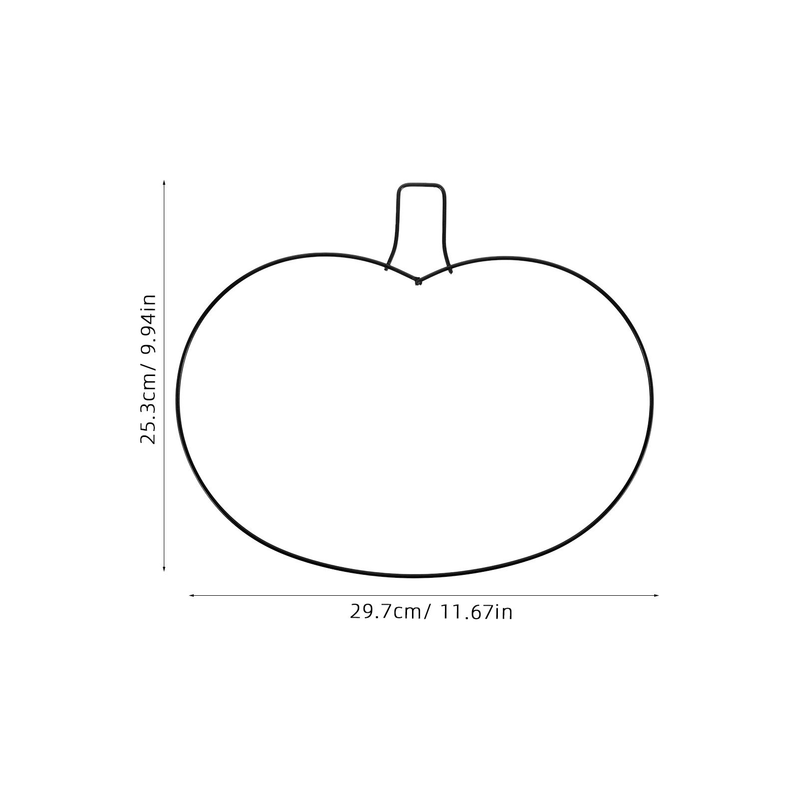 Pumpkin Shaped Metal Wreath Fr - Wreath Form Wire recension och pris